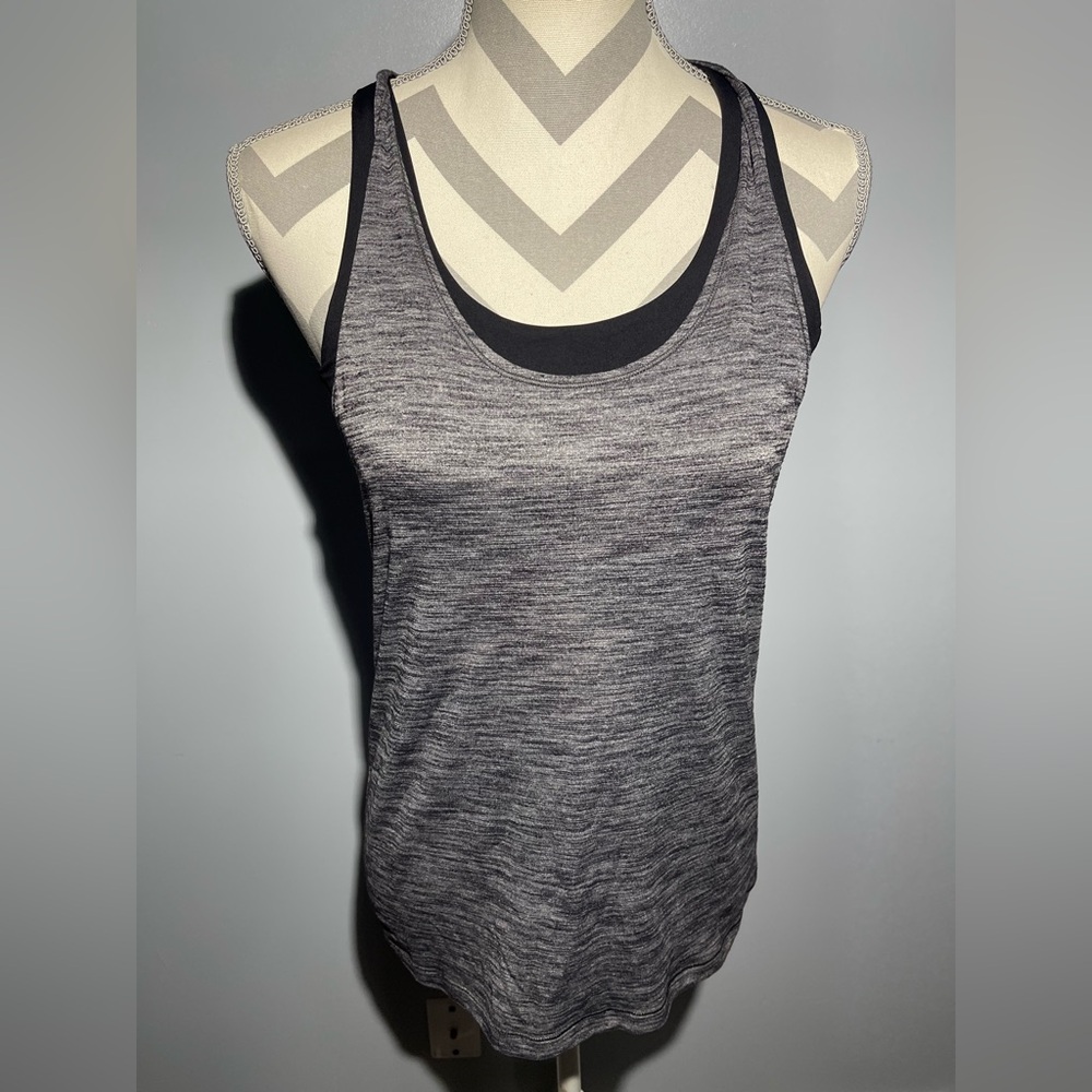 Lululemon Athletica Black and Gray Tank Top